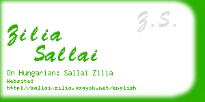 zilia sallai business card